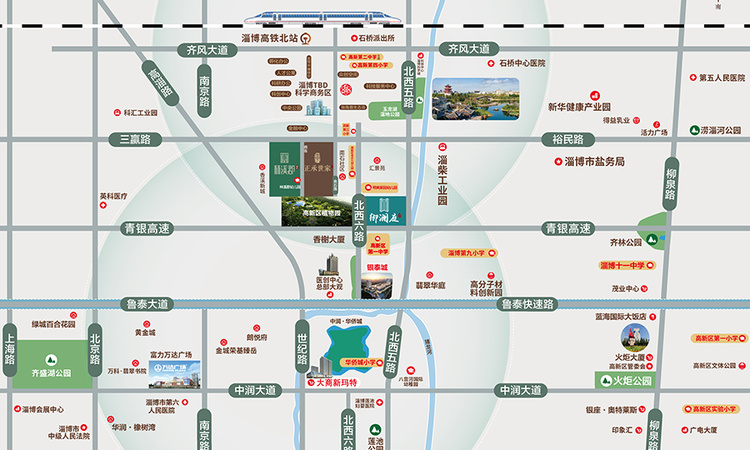 淄博国投·御澜庭交通图