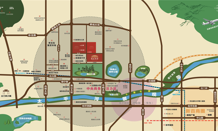 海山华府交通图