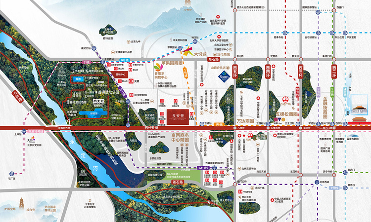 中海长安誉交通图