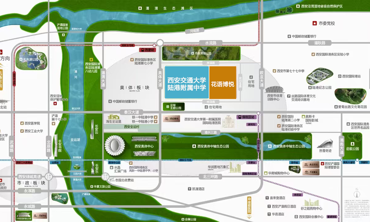 中国铁建博悦周边配套图