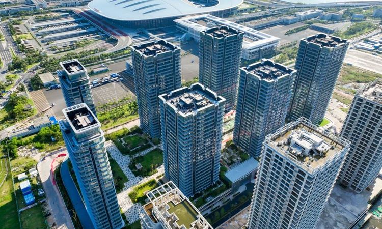 港珠澳口岸城实景图