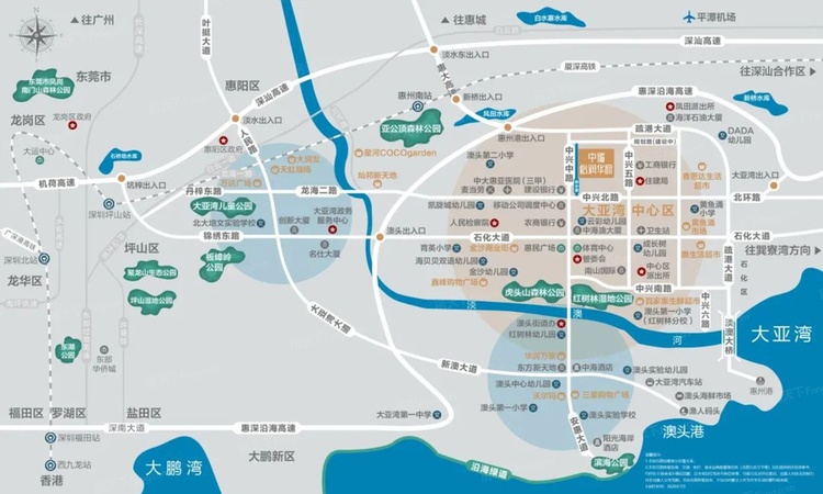 中瑞怡润华府交通图