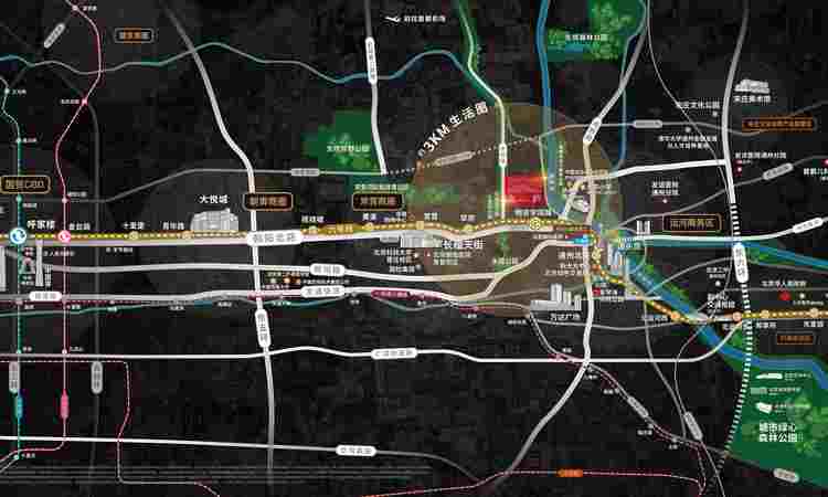 万科东庐交通图