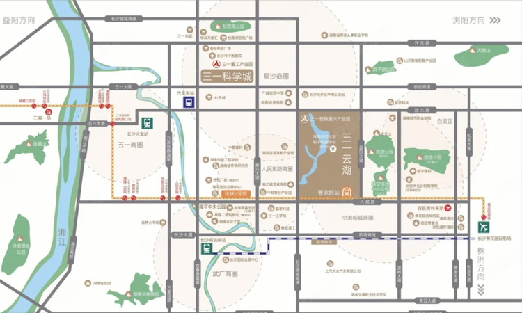 三一云湖交通图