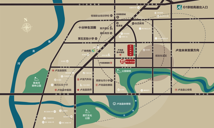 首迈·悦龙庭交通图