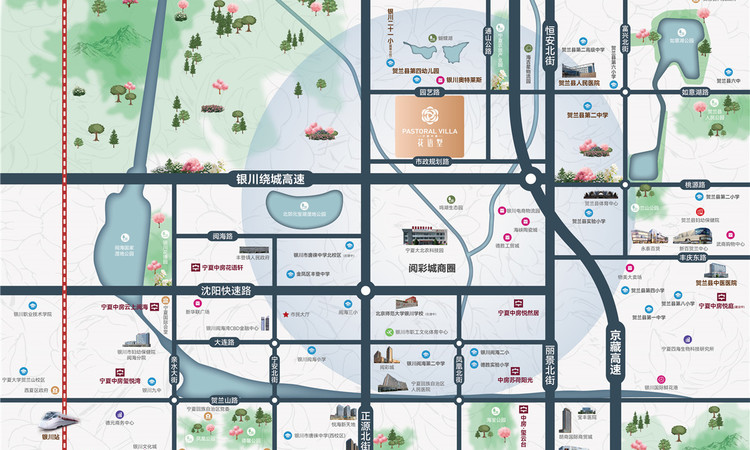 花语墅里交通图