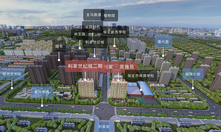 利家世纪城2期周边配套图