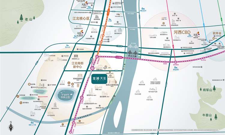 龙湖天玺交通图