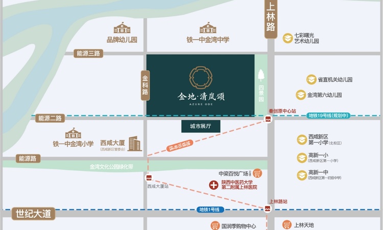 金地·清岚颂交通图