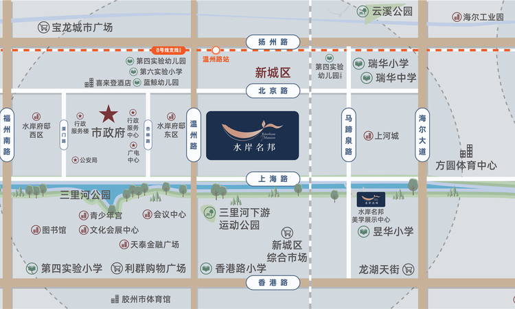 水岸名邦交通图