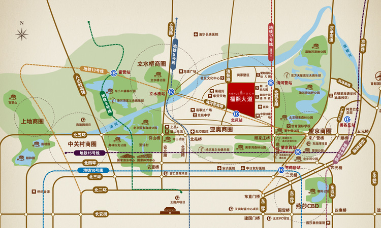 天润福熙大道交通图