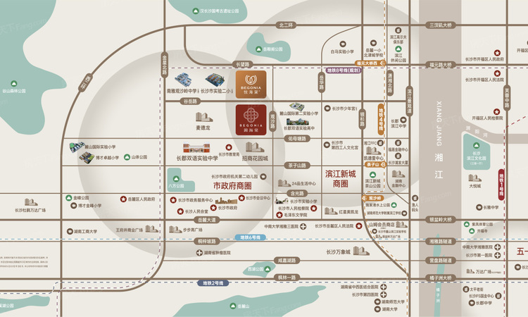 绿城悦海棠交通图