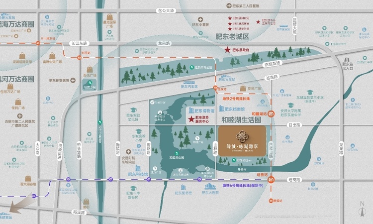 绿城咏湖源翠交通图