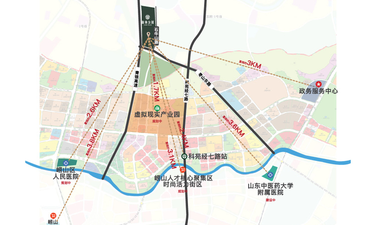 森林公园交通图