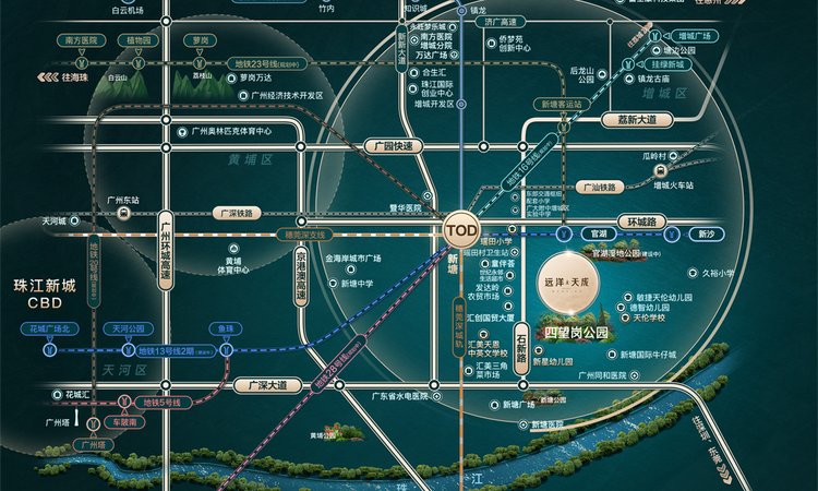 远洋天成周边配套图