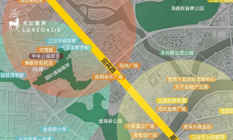 万华·东岸麓洲交通图