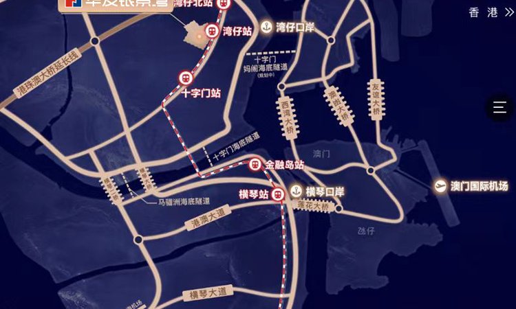 华发银景湾交通图