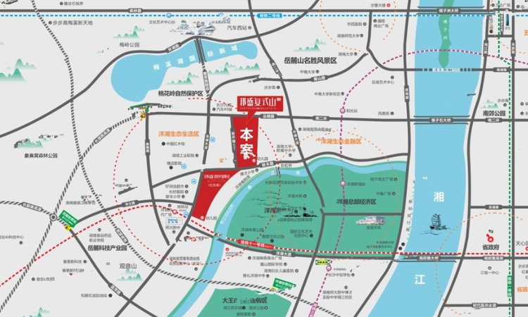 邦盛复式山交通图