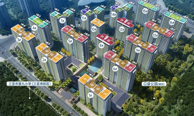 万科三亚湾实景图