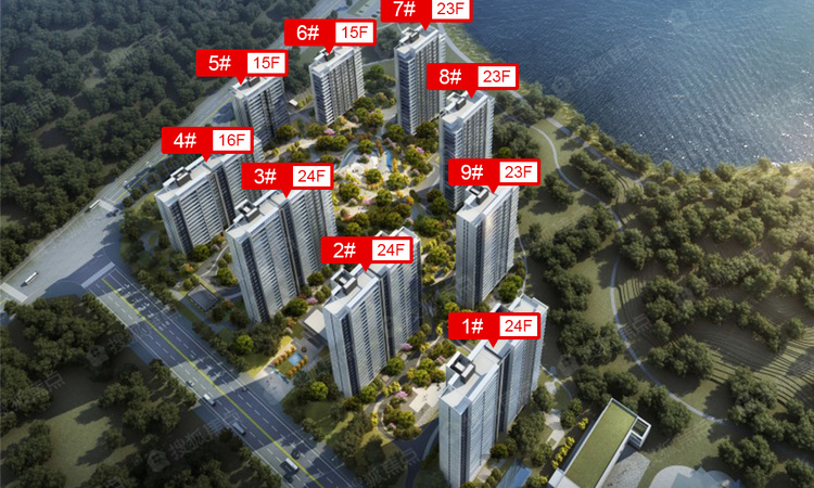 武汉城建光谷龙山湖效果图