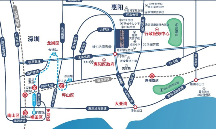 东方铂悦府交通图