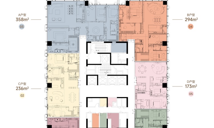 龙湖清能滨江国际楼层平面图