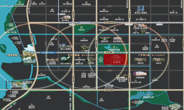 天健泓悦府交通图