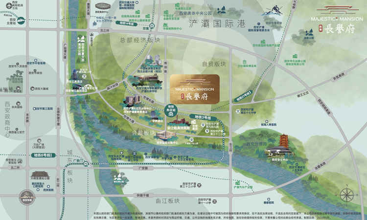 能建·长誉府交通图