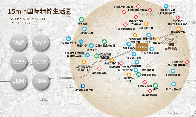 宝业·虹桥国展里交通图