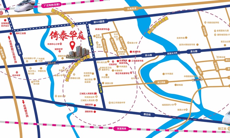 倚泰华庭交通图