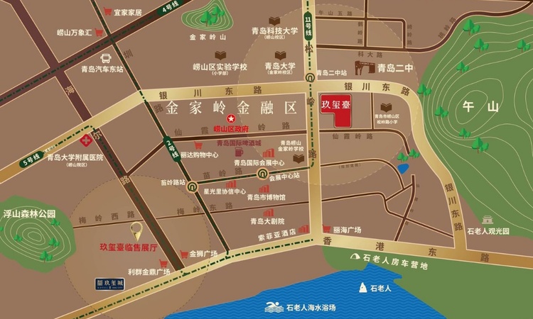 银丰·玖玺臺交通图