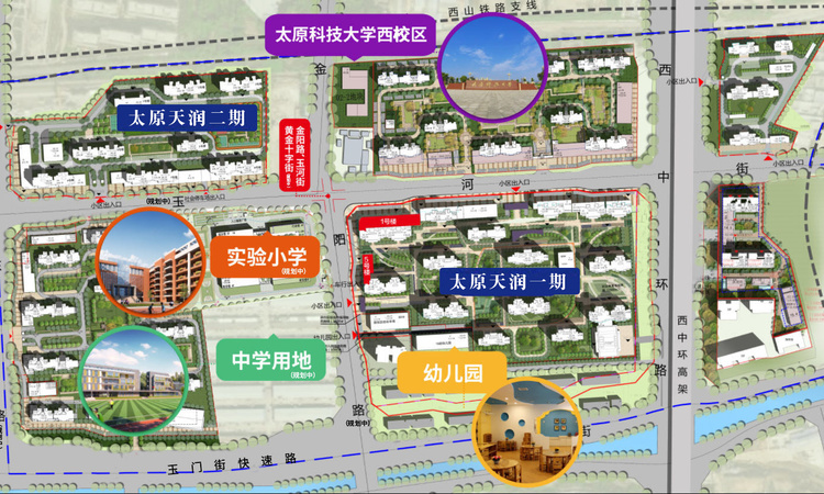 太原天润周边配套图