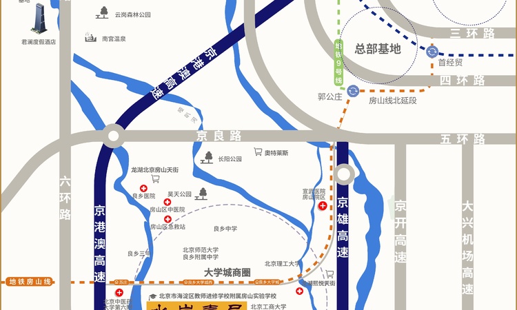 天恒水岸壹号交通图