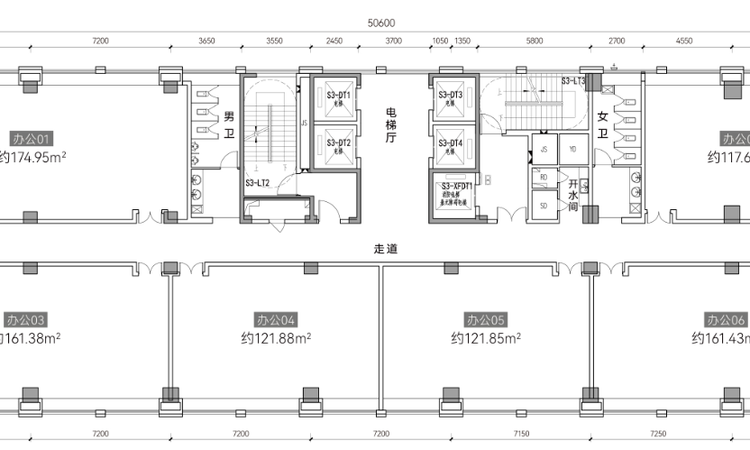 世纪金源·云创中心楼层平面图