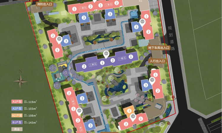 嘉禾兴城和颂楼层平面图