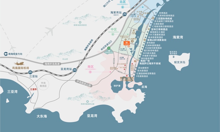 悦景·海棠湾交通图