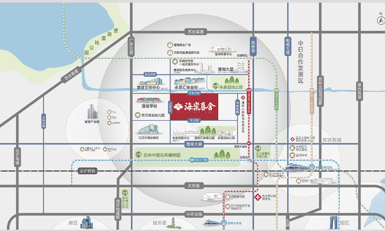 海棠喜舍交通图