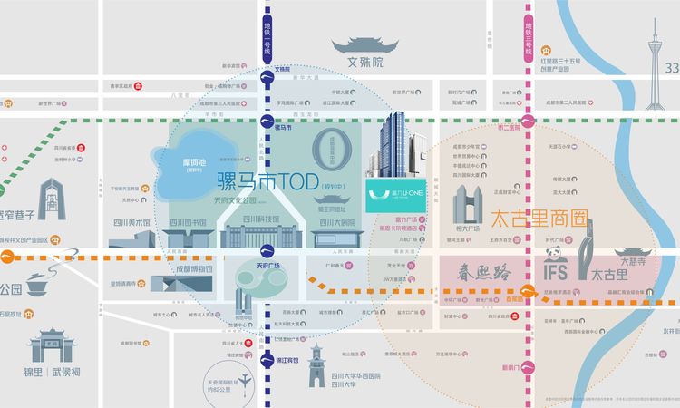 富力U-ONE交通图