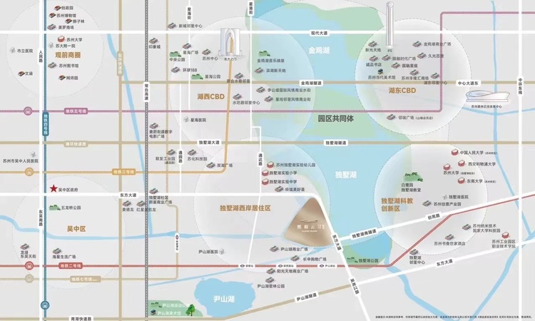 熙和云汀雅园周边配套图