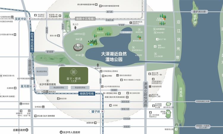 嘉宇璟琇大泽湖交通图