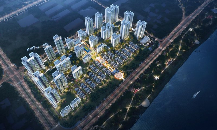 轨道御水江岸效果图