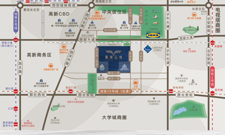 雁南云境交通图