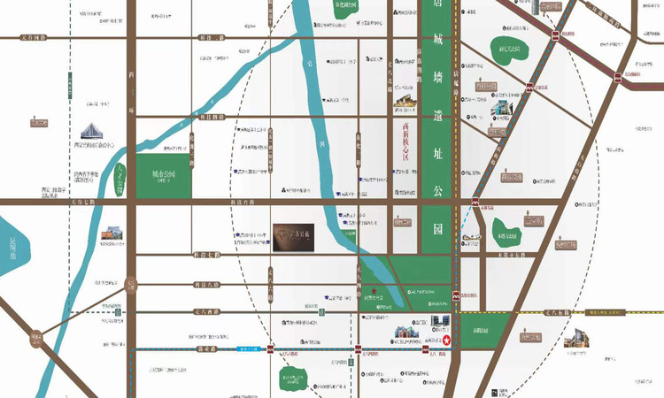 天地源高新宸樾交通图