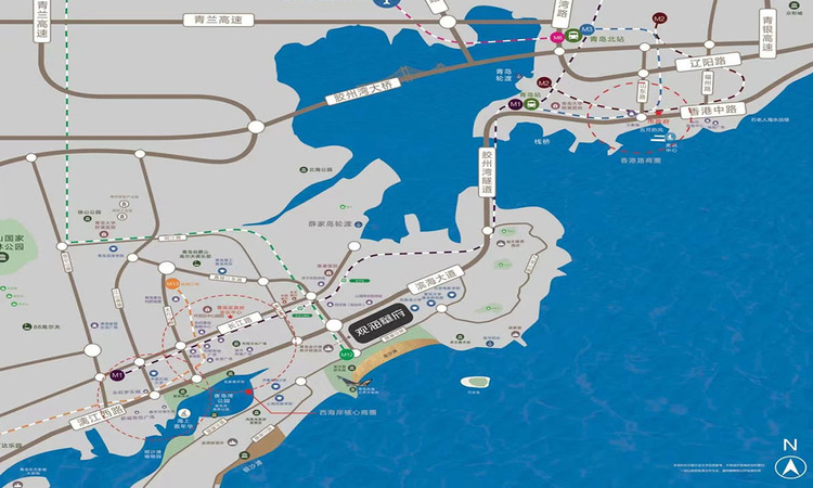 观海华府交通图