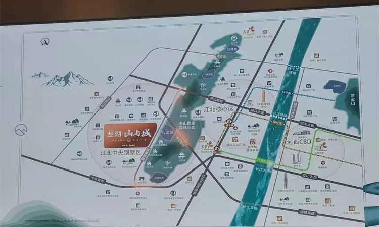 龙湖山与城交通图