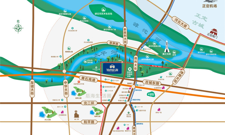 铂宫后海交通图