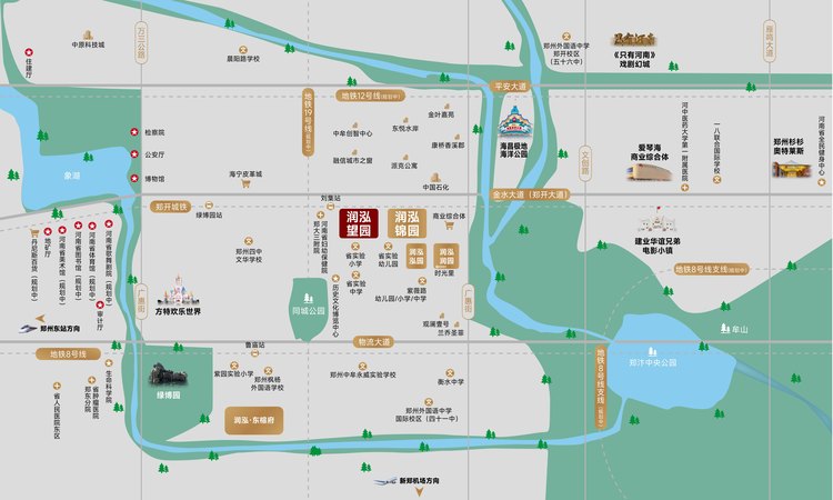 润泓望园交通图