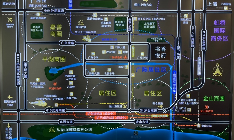 书香悦府交通图