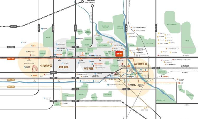 北京城建·国誉朝华交通图