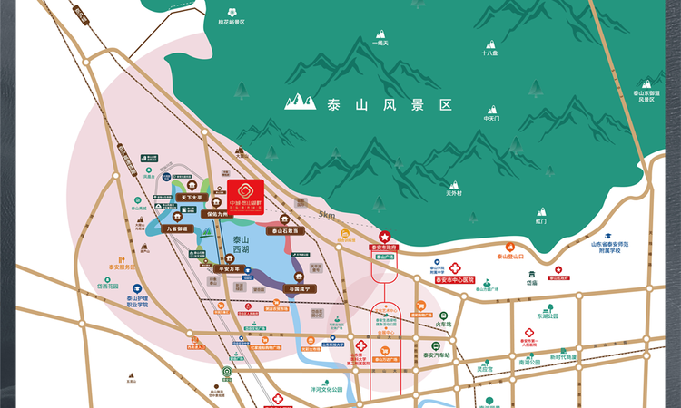 中城·悠山湖畔国际颐养社区交通图